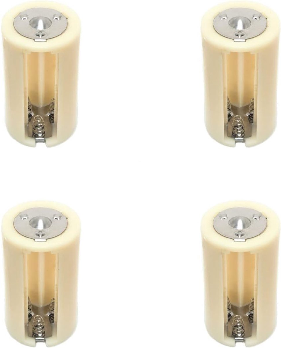3AA (LR6) naar D Size Parallelle Battery Converter Adapter Holder (4 stuks)