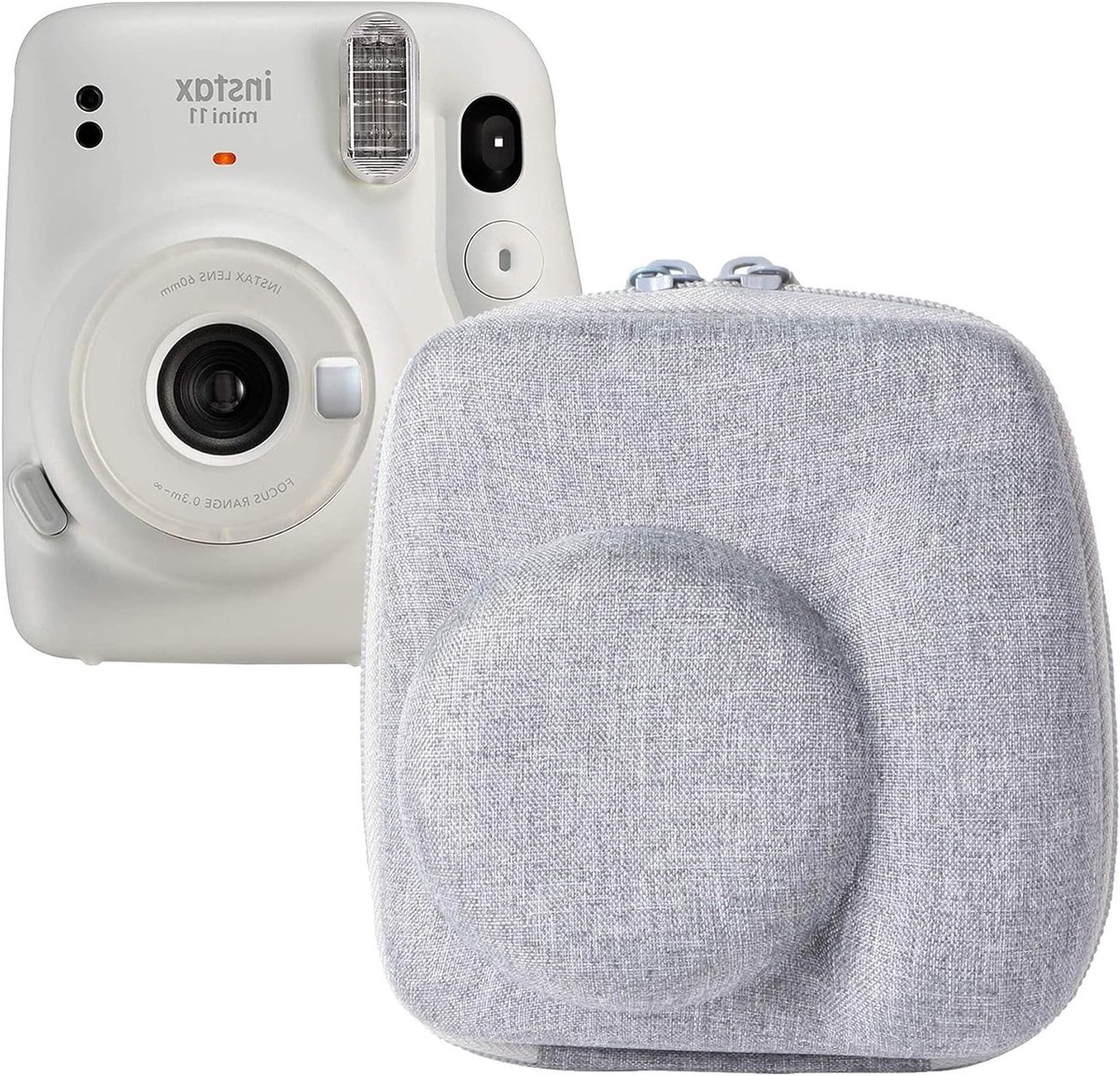 Duurzame Hard Case voor Fujifilm instax Mini 11 - Bescherming, Stijl en Functionaliteit in Grijs