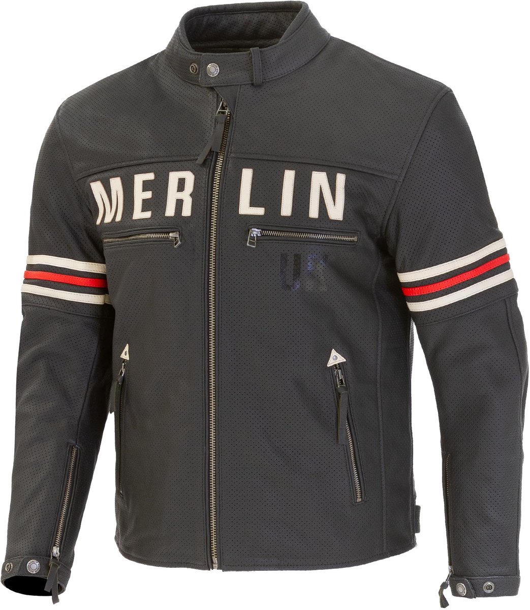 Merlin Revival D3O geperforeerde motorleren jas -