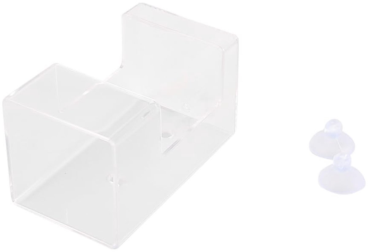 Allecto - Fish Feeder Tube - Acryl voederdispenser - Voor aquariumgebruik - Voederdispenser voor garnalen en vissen - Handig en praktisch - Geschik...