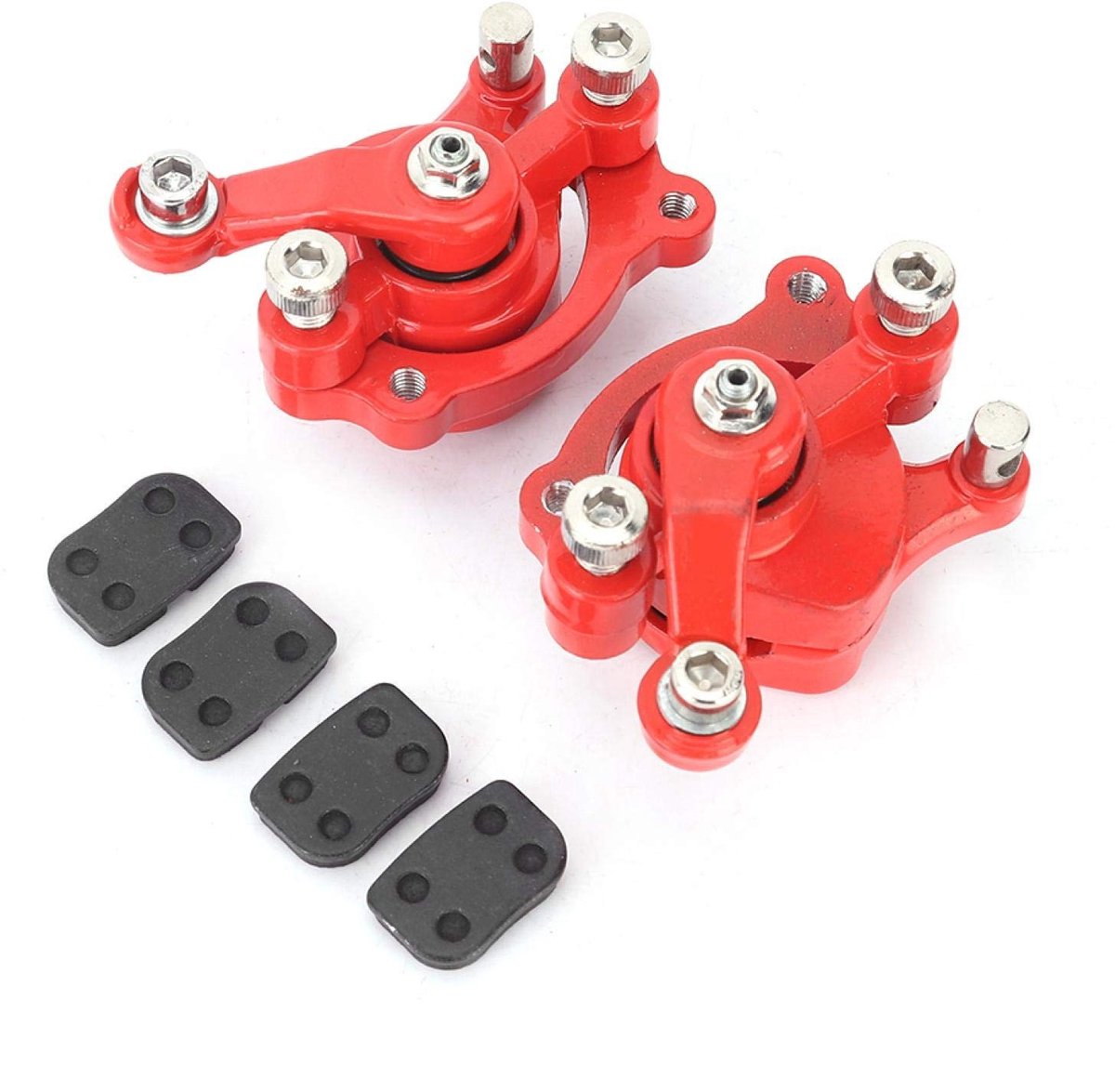 Allecto - Schijfremblokken Set - Remblokken Voor Achter - Duurzaam Materiaal - Geschikt Voor Mini Moto - Vervangingsremblokken - 43cc 47cc