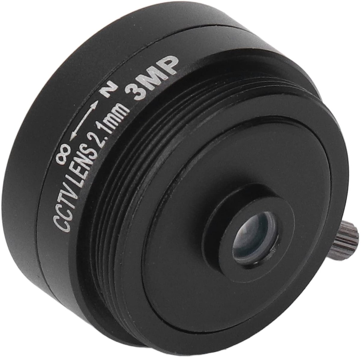 Allecto CS-mount lens - Groothoek - Aluminiumlegering - 2,1 mm - Bewakingscamera - Ideaal voor bewaking - 1/2,7 inch