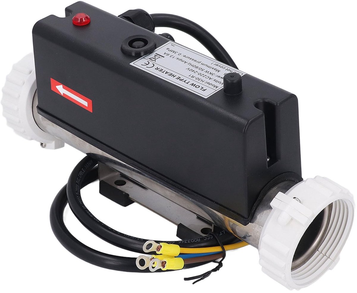 Allecto - Elektrische verwarming - Zwembadverwarming - Gemakkelijke temperatuurregeling - 30 x 16 x 16 cm - Waterthermostaat - Ideaal voor badkuip ...