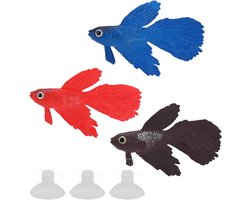 Allecto - Aquarium Kunstmatige Vis - Drijvende Nep Vissen - Levensechte Decoratie - Meerdere Kleuren - Perfect voor Aquarium - Realistische Uiterlijk