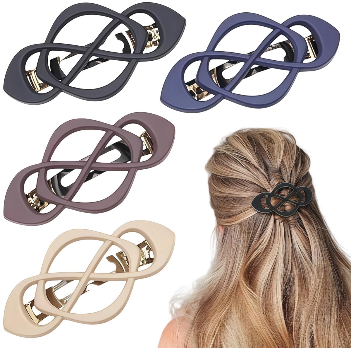 Allecto - Haarspelden - Vintage Haarclips Set - Retro Haaraccessoires - Multi-kleur - Voor Dikke Haarstijlen - Elegant en Functioneel