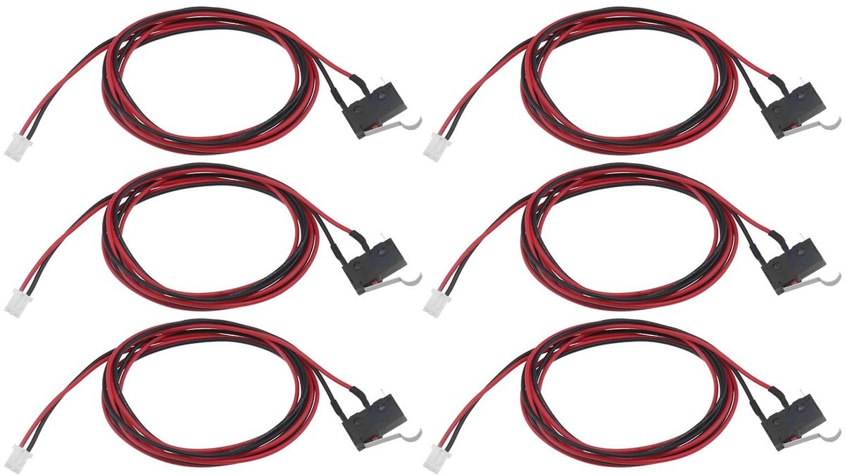 Allecto - Micro Limit Switch - Momentary Schakelaar - Compact formaat - 6 stuks - 2-Pin Terminals - Geschikt voor Machines - Hoogwaardige kwaliteit