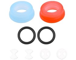 Allecto - Kraan Fittings - Lekkende Tap Reparatie - Messing - Keramische Disc - Siliconen Inserts - 1/2 Turn Pakkingen - Geschikt voor Badkamer - 8...