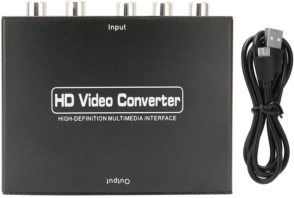 Allecto - Component Naar HDMI Converter - 1080P Video Audio Converter - Compact Formaat - Geschikt voor DVD Naar Monitor - YPbPr Naar HDMI