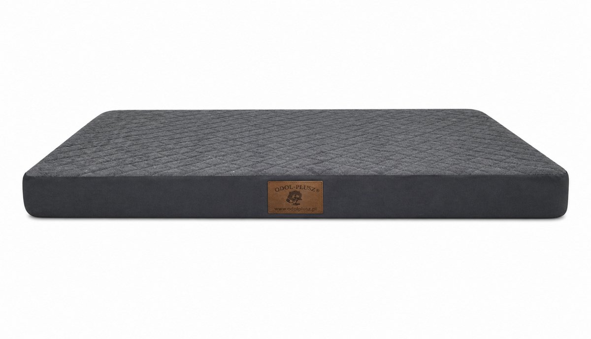 Hondenmat 120x80 cm - Gewatteerde Hondenmand voor Bench en Thuis - Zacht en Comfortabel Hondenkussen voor Grote Honden, grafiet