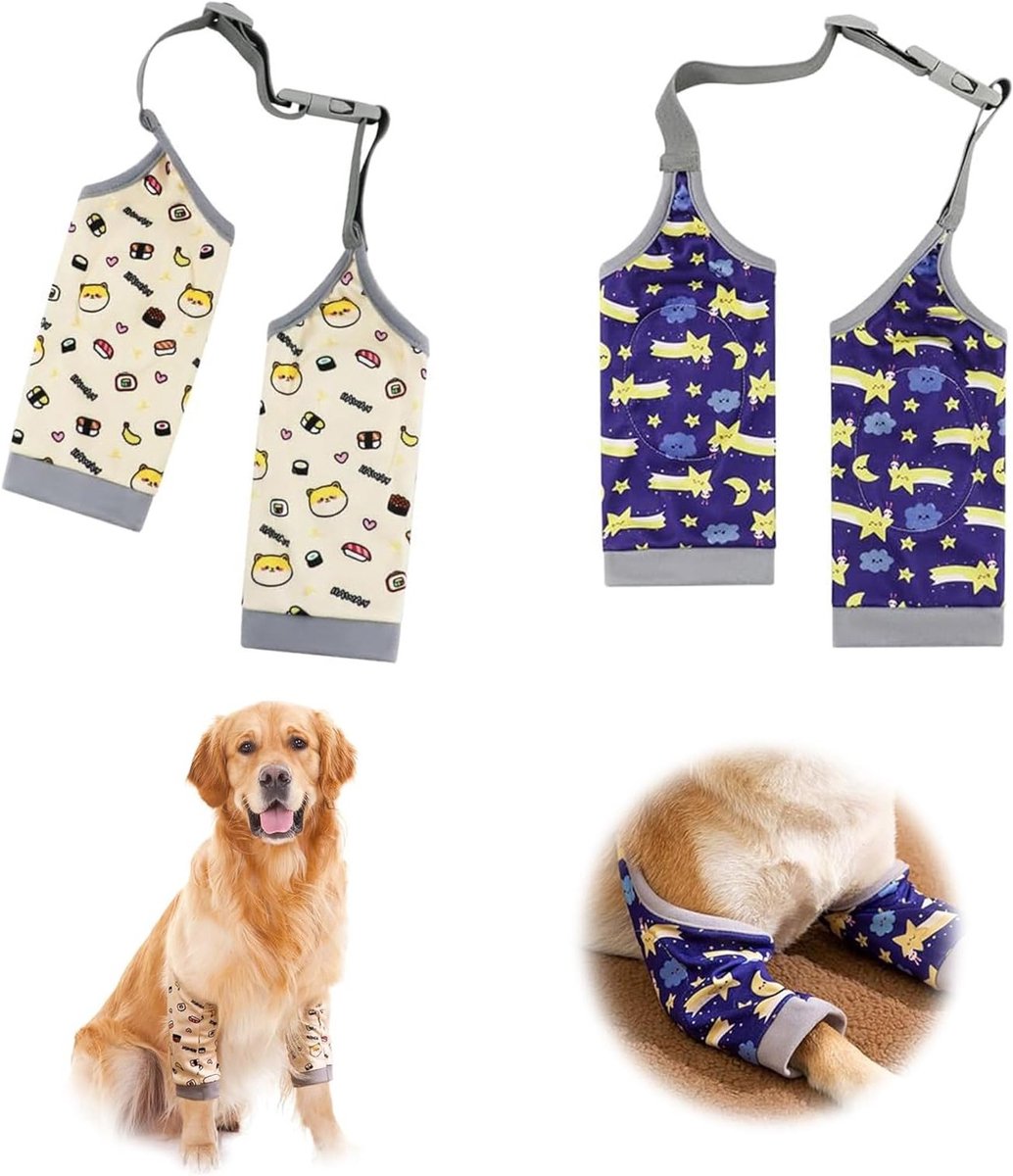 Elastische Herstelbandage voor Honden - Bescherming voor Voorpoten en Knieën, Geschikt voor Middelgrote en Grote Honden, Ideaal na Operatie en bij Artrose