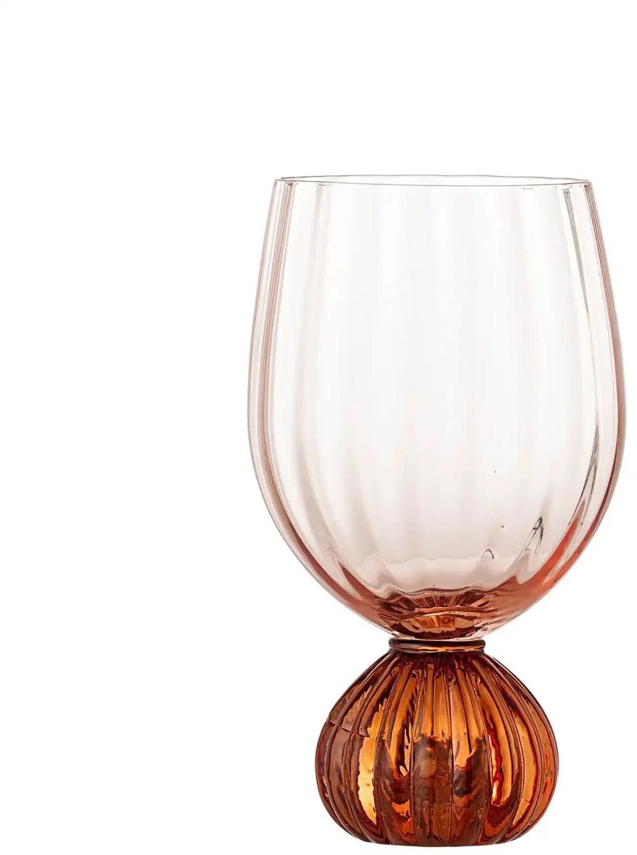 Wijnglas glas roze taurin
