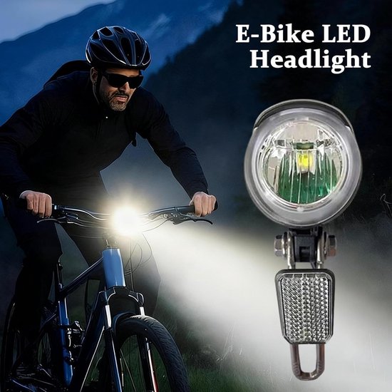 Fietslamp LED - Veiligheidsverlichting Fiets - Veilig Fietsen - Waterdicht Systeem - 6-60V - Zwart — afbeelding 4