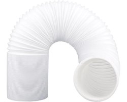 Airco Afvoerslang - Flexibele afvoerslang voor airconditioning - Universele mobiele airco slang - 13 cm diameter - 200 cm lengte - Uittrekbaar & Duurzaam - Eenvoudige Installatie - Geschikt voor Mobiele Airco’s - Installeer met de klok mee