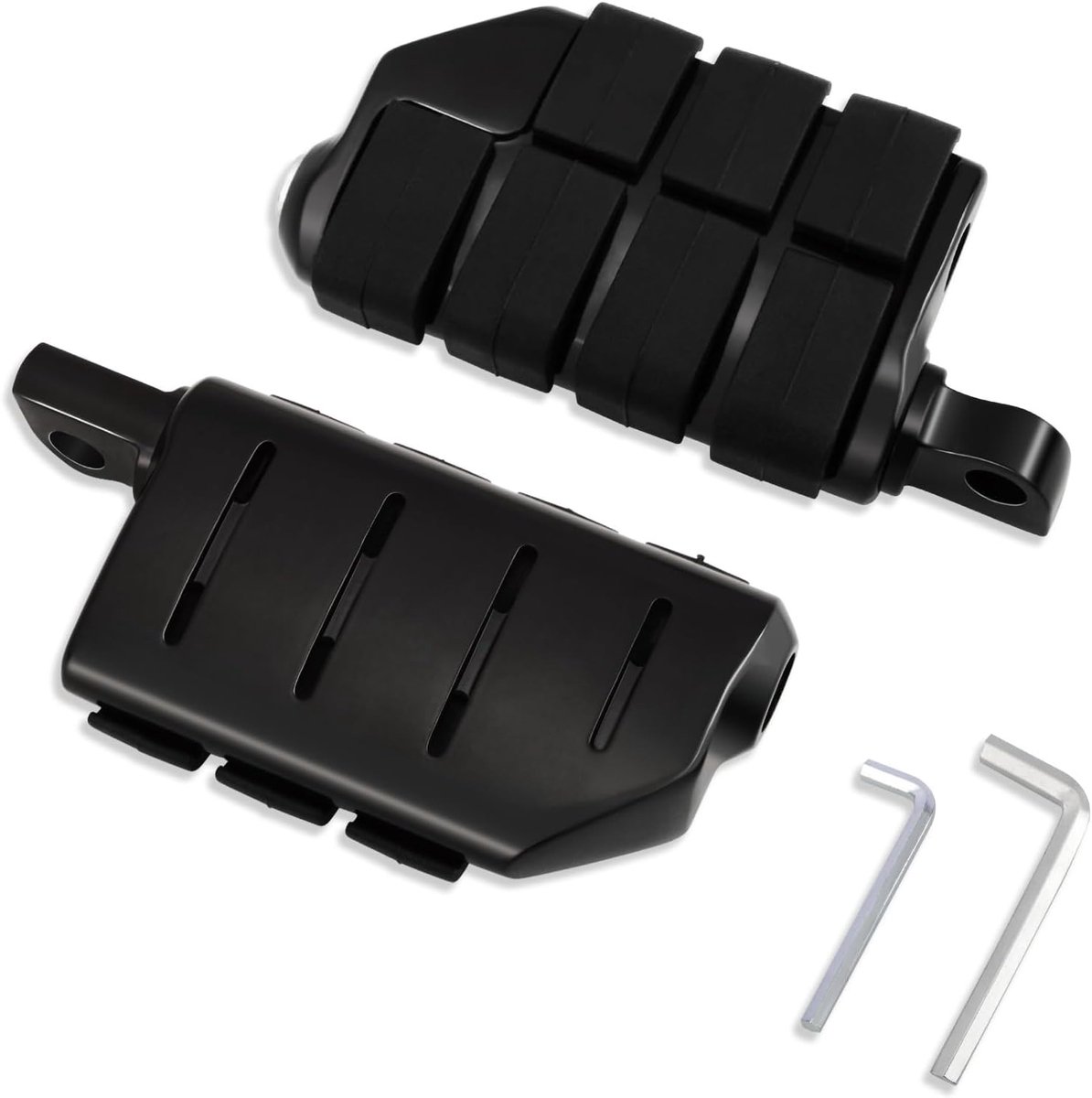 Voetsteunen 10mm voor Motorfietsen - Zwart Pedaal voor Touring, Cruiser en Sportster Modellen