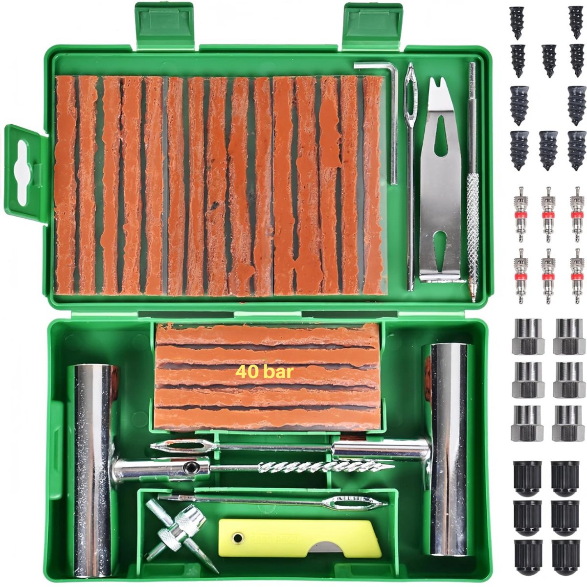 MRKK® Proppenset - Autobanden Reparatie Set - Autobanden Pomp