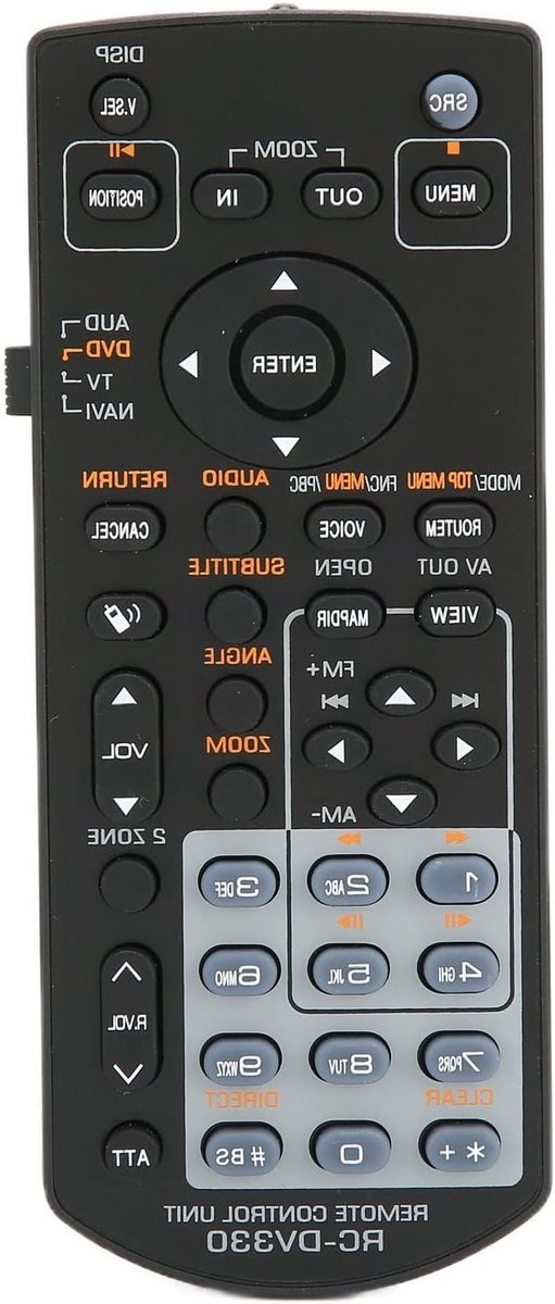Duurzame TV-afstandsbediening voor DDX516 DDX616 DNX5160 - Lange afstand tot 10 m, Vervangingsoplossing, Geschikt voor diverse ontvangers
