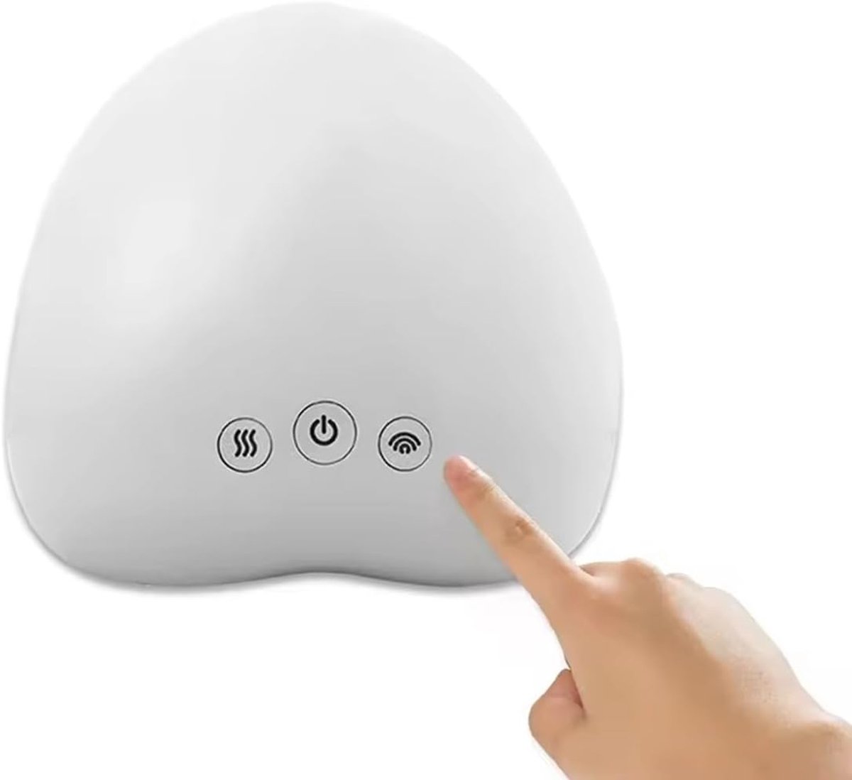 Handmassager - Vingermassage apparaat - Bevordert bloedsomloop - Draadloos met verwarming - Intelligent 15 min