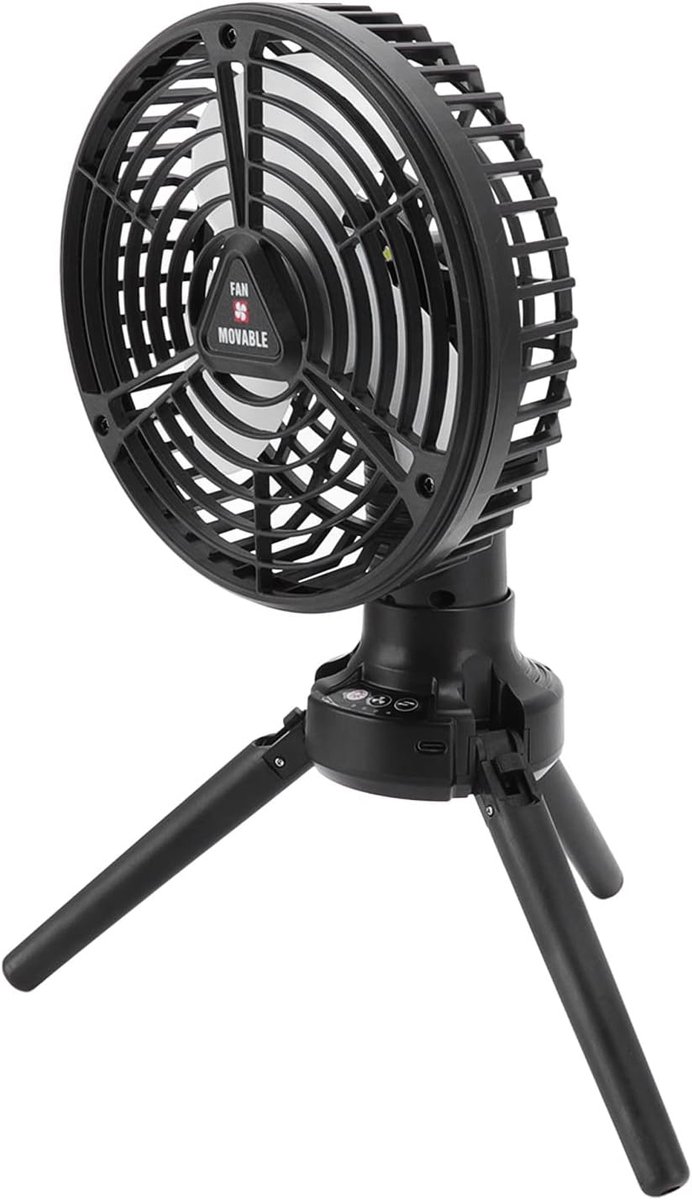 Draagbare Ventilator - Opvouwbaar Statief - Koelte Overal - 180 Graden Rotatie - 26 x 19 x 15 cm
