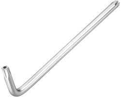 Tamper-resistant Torx T30 sleutel in L-vorm, nikkelgeplateerd - ideaal voor huishoudelijke reparaties en mechanisch onderhoud, 1 stuk