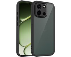 Telestore - Telefoonhoesje geschikt voor de OnePlus Nord 6 5G - zwart (frosted black) back cover hoesje back case - Armor hybrid TPU hoesje - Hard siliconen