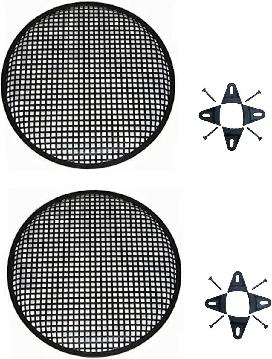 Luidspreker Grill - Subwoofer Bescherming - Auto Audio - Set van Twee - 12 Inch - Metaal