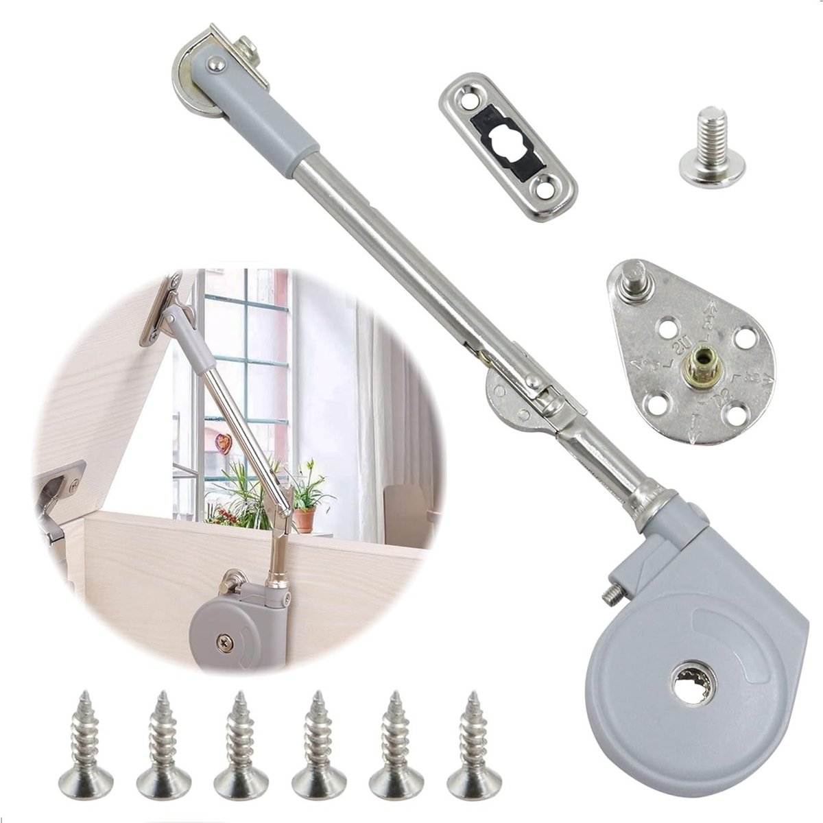 Stevige Gasdrukdemper met 220mm Hinge Buffer voor Keuken- en Kasten, Ideaal voor Dressoirs en Tatami Meubels