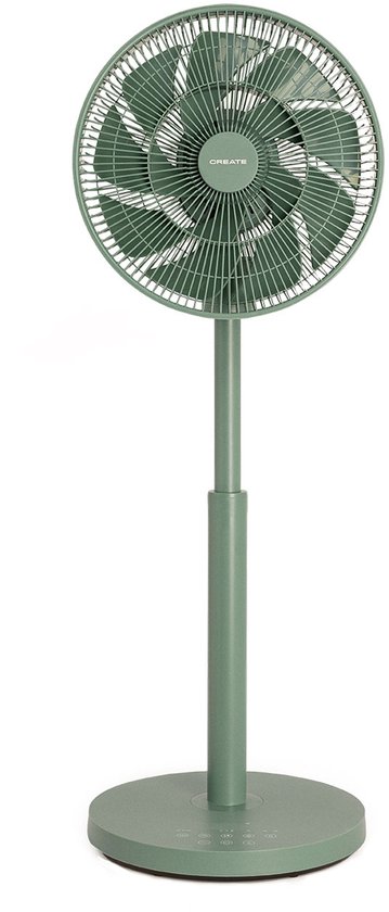 Staande ventilator 3D-oscillatie 12 snelheden verstelbaar 75-95 cm stil met afstandsbediening en timer