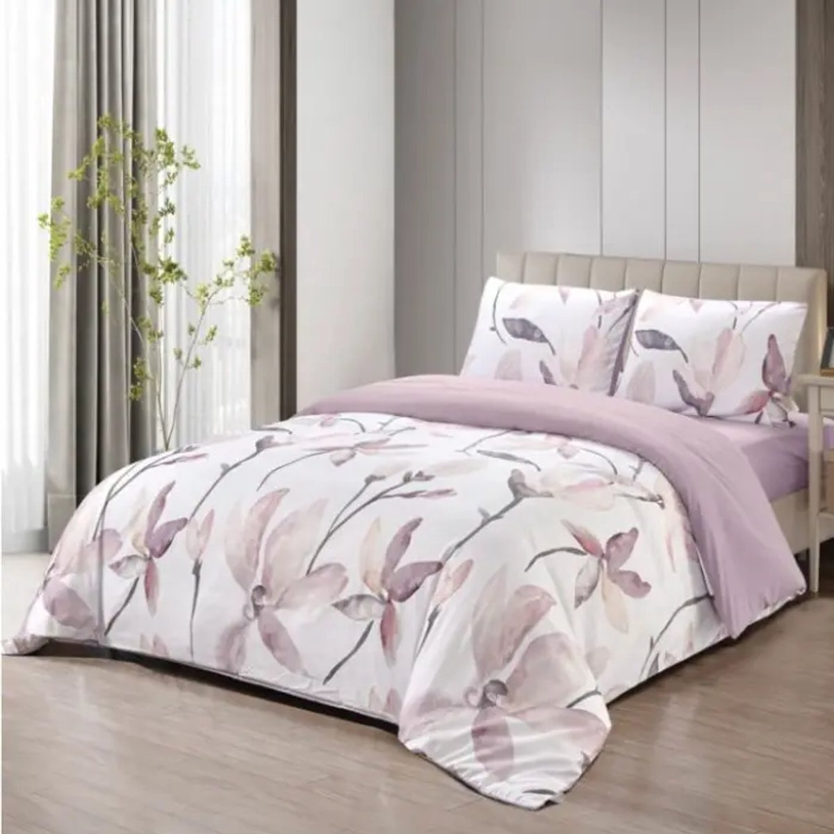 Lavella dekbedovertrek set Ceyda microvezel polyester 240x220 4-delig 180x200+30 60x70