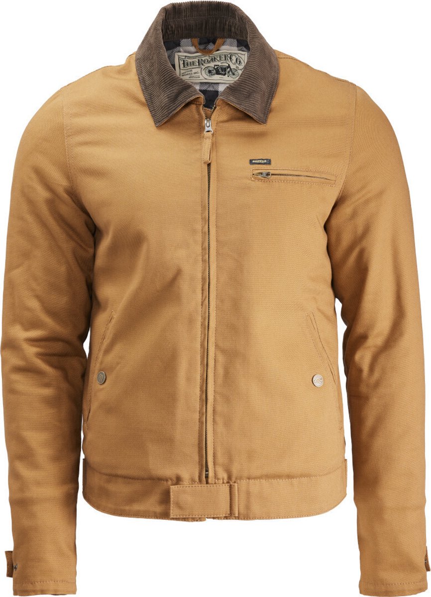 ROKKER Canvas Tabak Bruine Textieljas - Jas