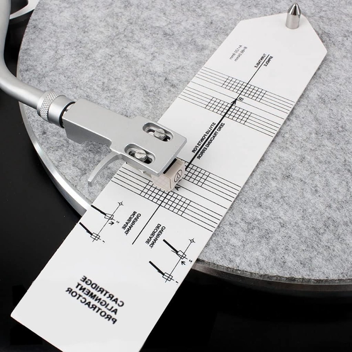 Cartridge Alignment Protractor voor Nauwkeurige Kalibratie van Platenspelers en Naaldinstellingen voor Vinyl Geluidsweergave