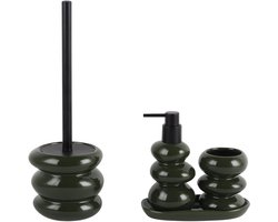 Badkamer accessoires set - Keramische Badset - Zeepdispen...