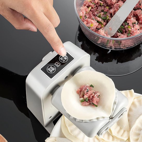 Automatische machine voor het maken van dumplings, elektrische ravioli-vormer, snel en eenvoudig deeg en vulling bereiden, ideaal voor thuisgebruik en feesten — afbeelding 2