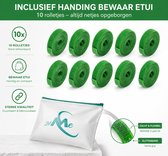 24ME® - 10M Plant Klittenband - Bindmaterialen - Incl. Bewaar Etui - Binnen- en Buiten Gebruik - Binddraad voor Planten