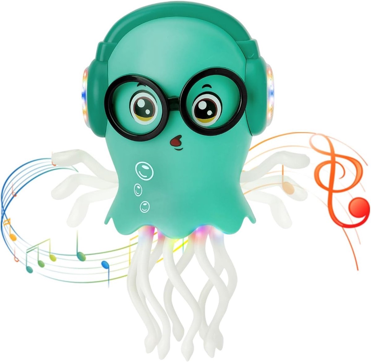 Interactieve Dansende Jellyfish Speelgoed voor Baby's, Elektrische Octopus met Licht en Geluid, Ideaal voor Tummy Time en Crawlen, Perfect voor Jongens en Meisjes