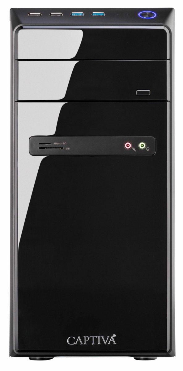 CAPTIVA PC Business/Office R95-670 | AMD Ryzen 5 5600G | 16GB DDR4 RAM | AMD Radeon Graphics | 500 GB SSD | Windows 11 Home