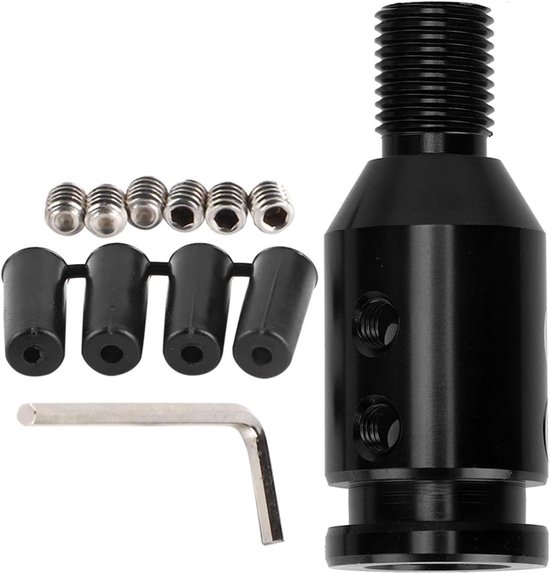 Schakelpook adapter - Universele shifter - Auto personaliseren - 12x1.25 schroefdraad - 46 Gram - Zwart — afbeelding 2