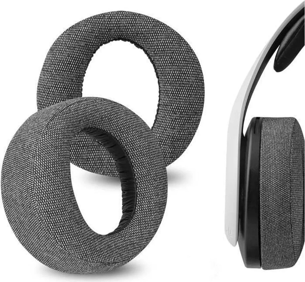 Vervangende oorkussens voor geschikt voor Sony PlayStation 5 Pulse 3D draadloze headset, geschikt voor PS5 Pulse 3D, geschikt voor Sony PS5 draadloze geschikt voor PULSE 3D oorkussens, 1 paar