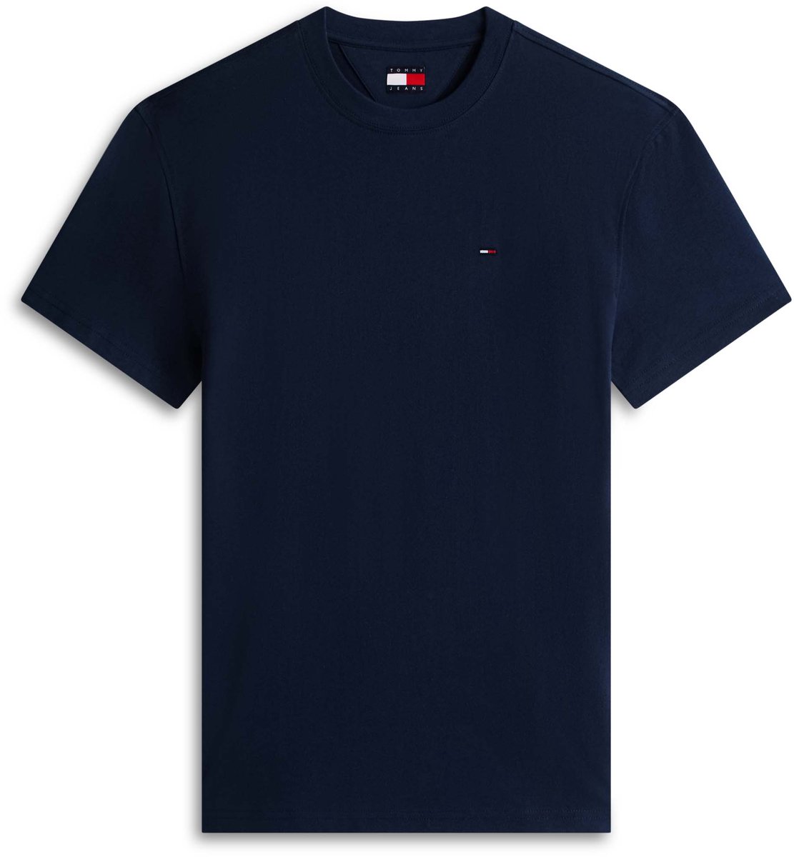 T-Shirt Tommy Jeans Tjm Reg Sflag Ss Tee Fashion Wear Volwassen Blauw