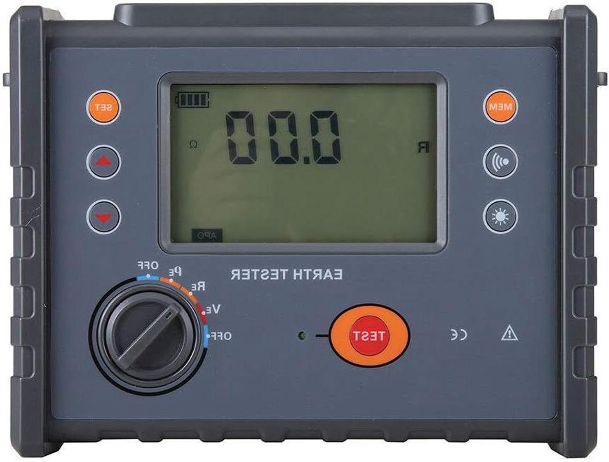 Grondtester Isolatiemeter - Weerstandsmeter Resistiviteit - Elektrisch Onderhoud - Vier-draads Meting - 2500V 200G Ohm - Niet gespecificeerd