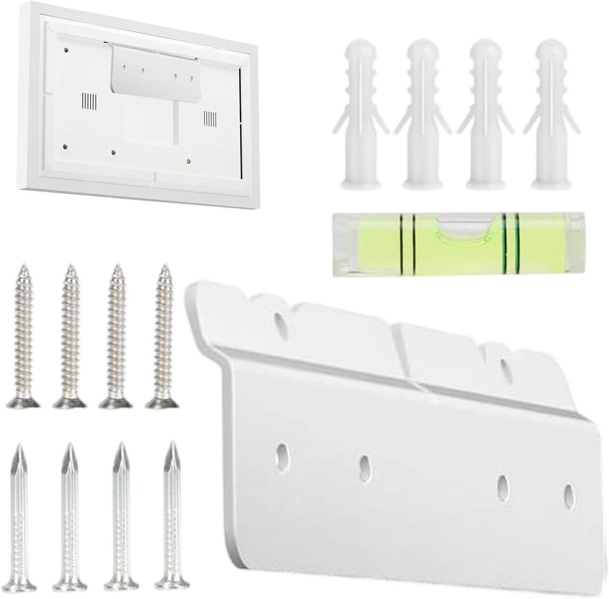 Wandbevestiging Digitale Agenda - Kalender Houder - Keuken Organizer - Zonder Boren Montage - 38 Cm Compatibel - Mat Zwart