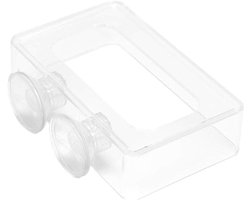 Voerring Aquarium - Visvoer Houder - Vissen Voeren - Vierkant Ontwerp - 16x10cm - Transparant