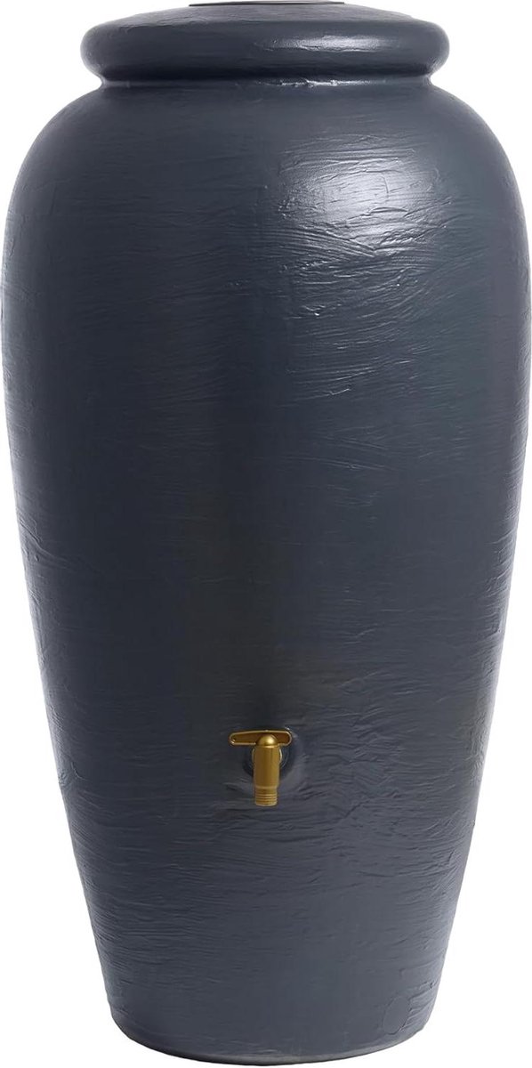 Regenton Amfora - Regenwater Opslag - Duurzaam Tuin Bewateren - Klassiek Design - 220 Liter - Grafietgrijs
