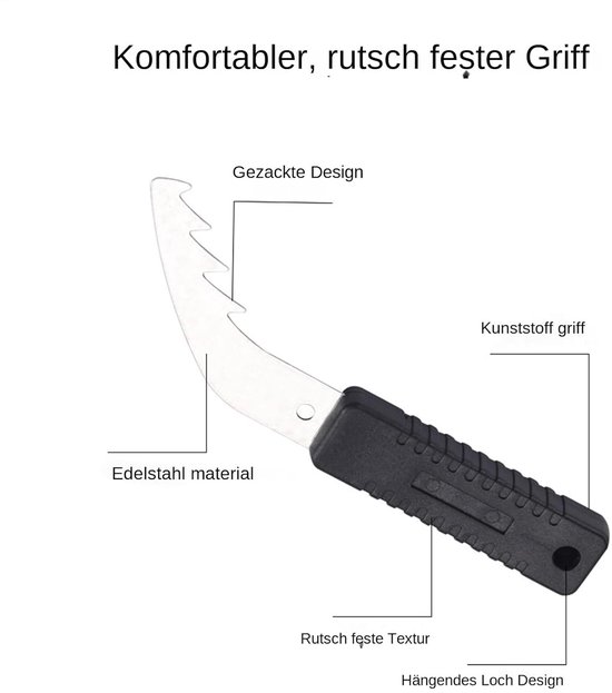 Onkruidverwijderaar Tuin - Grasverwijderaar Worteltrekker - Gazon Onderhouden - Robuust Metaal - 2 stuks - Grijs — afbeelding 4