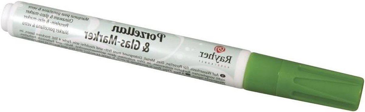 Porselein Glas Marker - Keramiek Stift - Decoreren Keramiek - Kogelpunt - 1-2 mm - Groen