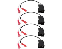 OTOTEC 4-delige autoluidspreker-aansluitkabeladapters Compatibel met Mini One Cooper R50 R52 R53