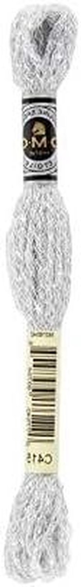 Borduurgaren - Flos Garen - Hand Borduren - Glanzend Effect - 8 Meter - Blauw Grijs