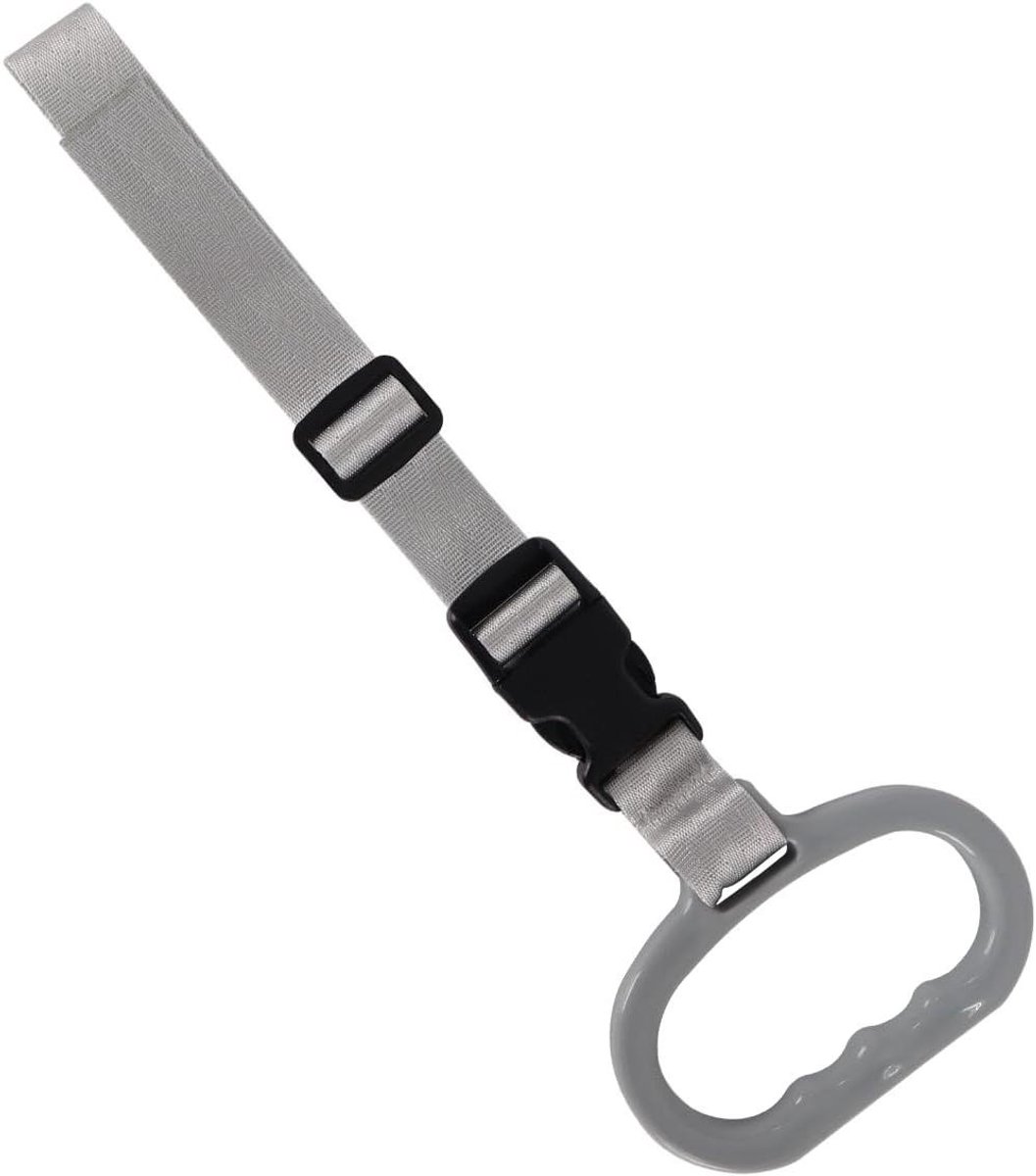 Autohandgreep - Veiligheidshulp - In auto stappen - Verstelbare riem - 38 cm - Grijs