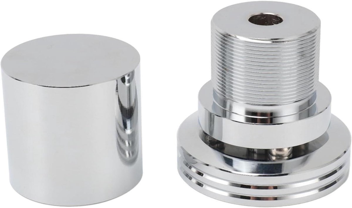 Luidspreker Isolatie Voeten - Trillingsdempers - Audio Verbetering - Aluminium Legering - 13x10x9 cm - Zilver