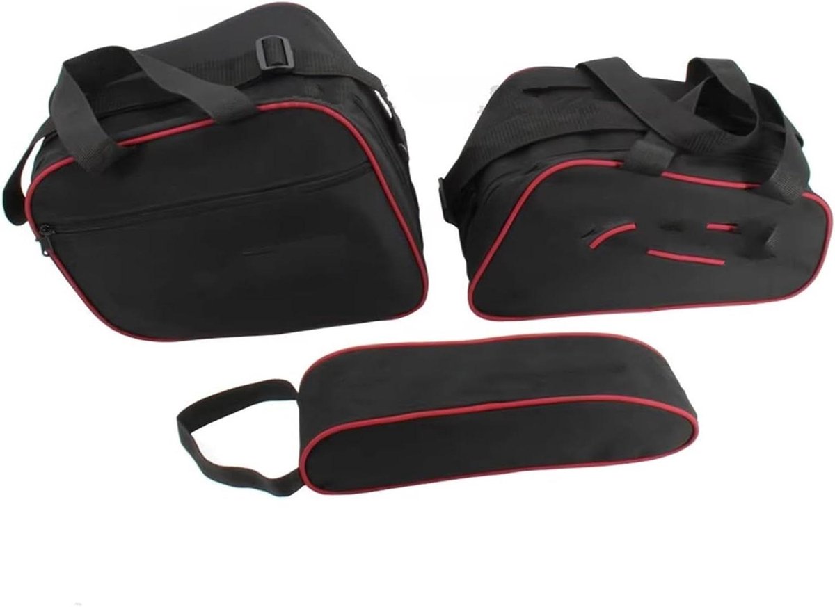 Motor Zadeltassen - Bagage Tassen - Motor Rijden - Waterdicht Stof Materiaal - One Size - Zwart