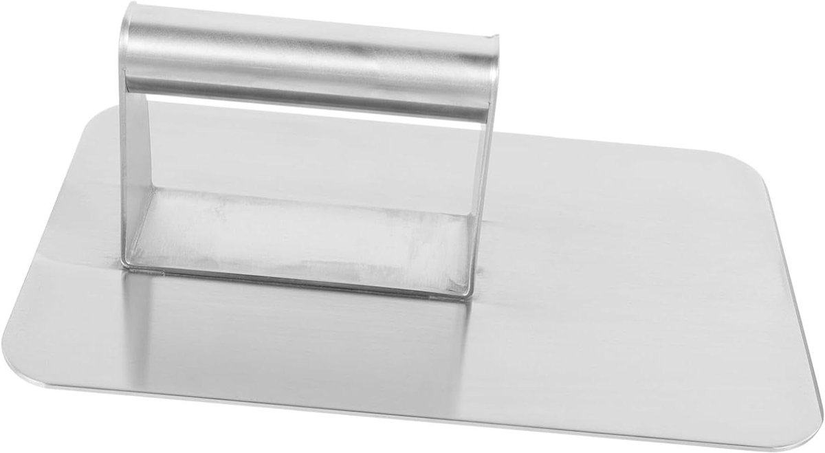 Hamburger Pers - Pasteitjes Maker - Hamburgers Maken - Roestvrij Staal - 23 cm - Zilver